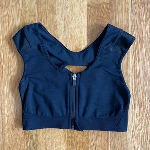 AlignMed Zip Up Sports Bra Size Small